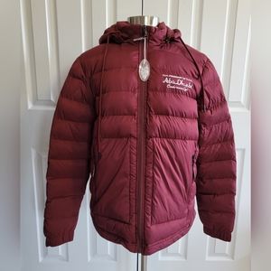 UAE President Abu Dhabi Endurance Cup Puffer Jacket Maroon Men’s Large NWOT